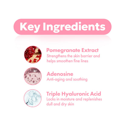 Face serum Frudia Pomegranate Nutri-Moisturizing Serum 50g by Beauty Care Bag; key ingredients on Tampa Home & Garden Store