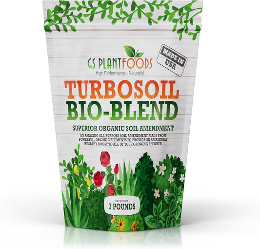 Turbo Soil Bio-Blend soil amendment by GS Plant Foods, 3 lb bag on Tampa Home & Garden Store