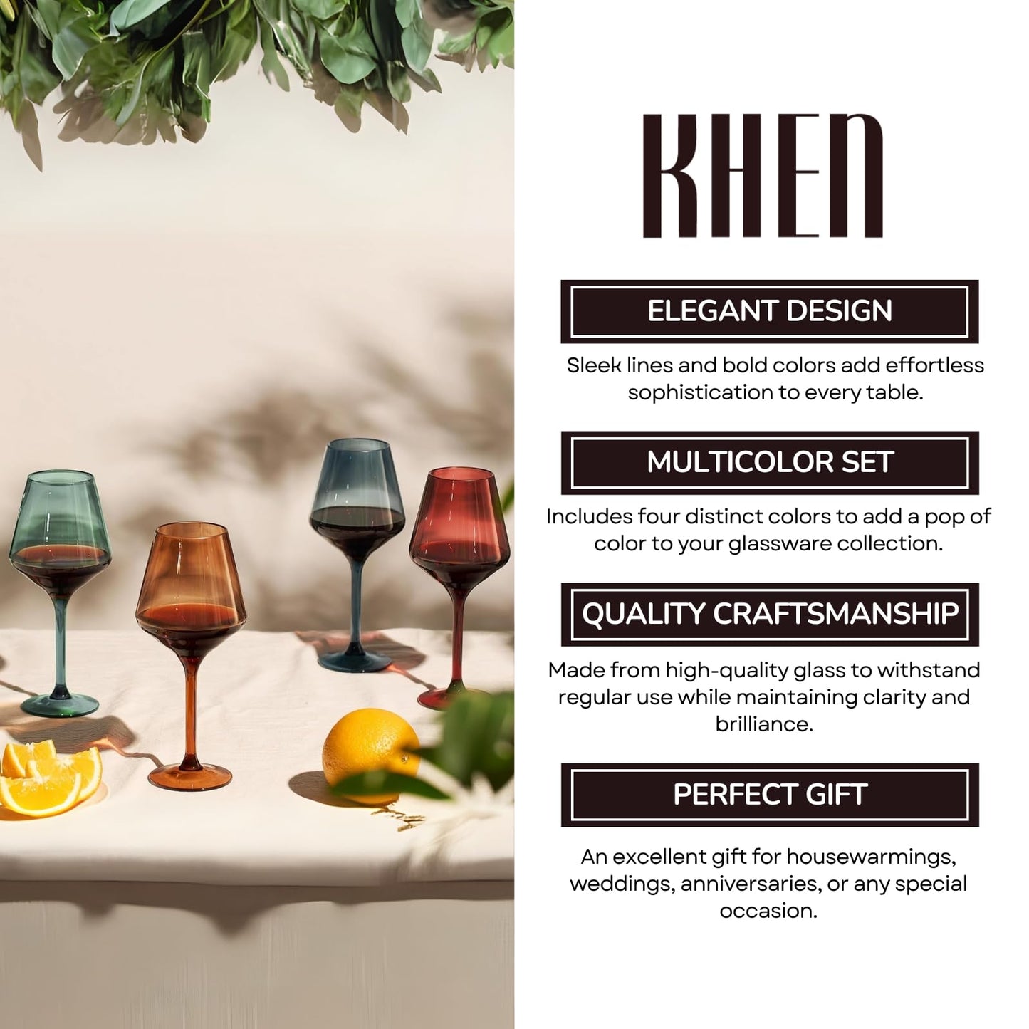 Floating Shatterproof Acrylic Wine Glasses