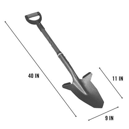 Spear Head Spade 40 in D-grip garden spade with textured shaft and steel blade on Tampa Home & Garden Store