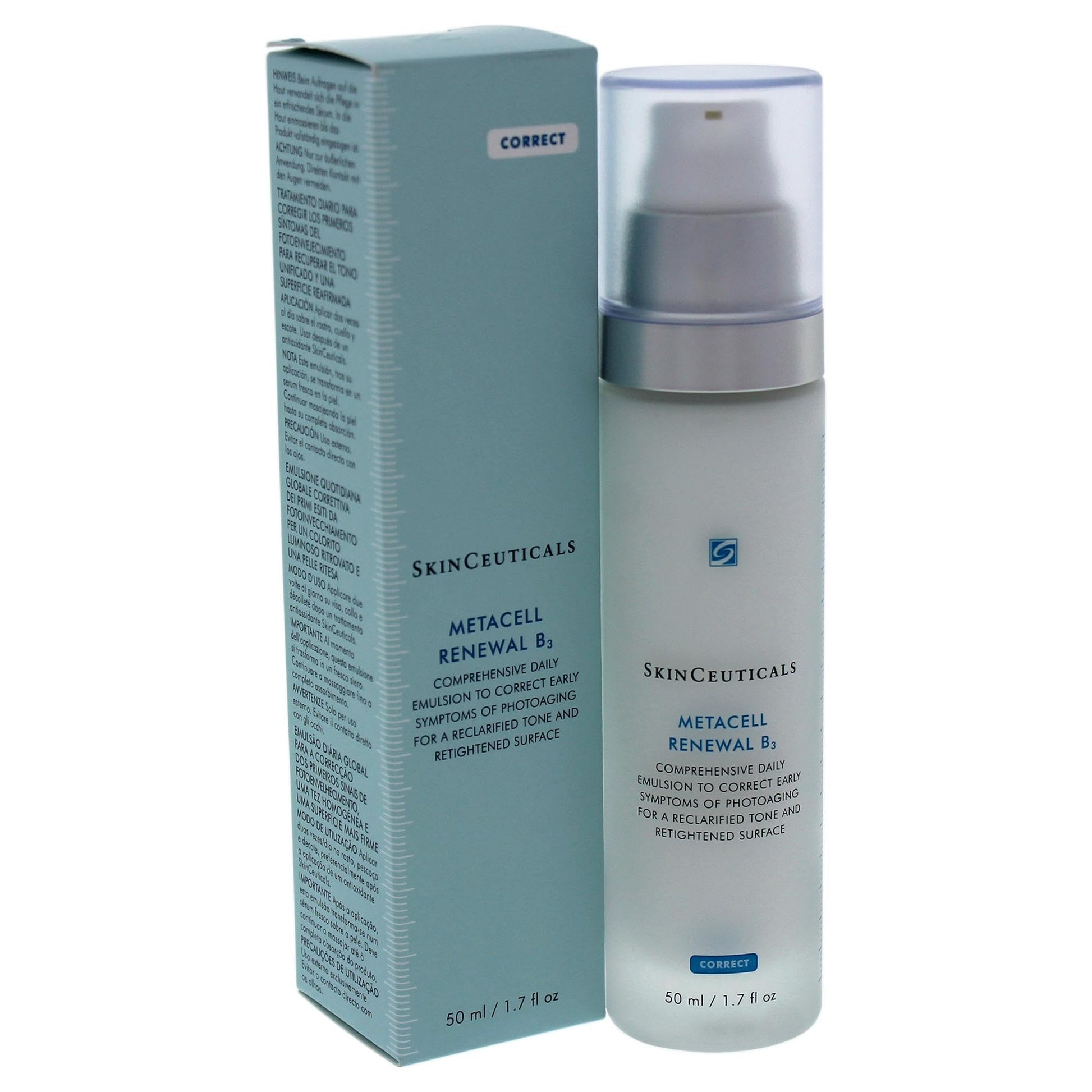 SkinCeuticals Metacell Renewal B3 face cream box and bottle set, 50 ml, anti-aging moisturizer on Tampa Home & Garden Store