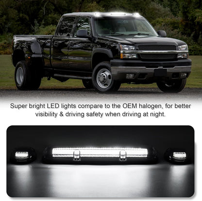 AutoLEDTech.com 2000-2006 GMC Chevy HD smoked white amber LED roof cab lights, exterior lighting on Tampa Home & Garden Store