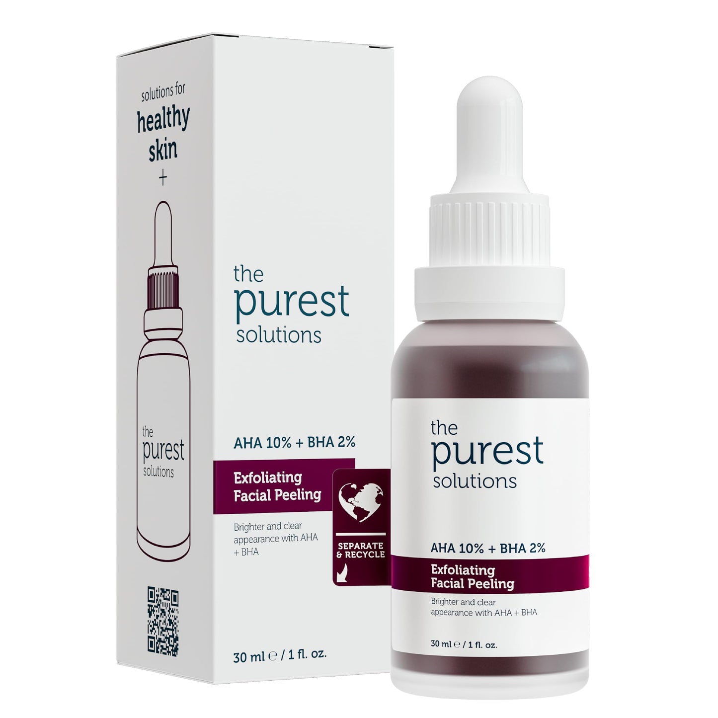 Face serum duo: AHA/BHA exfoliating + hyaluronic acid hydrating serum Beauty Care Bag on Tampa Home & Garden Store