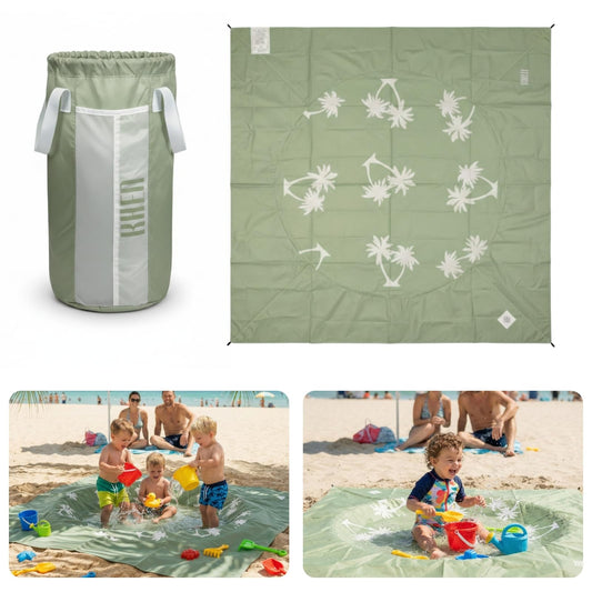 Baby Beach Splash Mat Green And Lightweight Design
