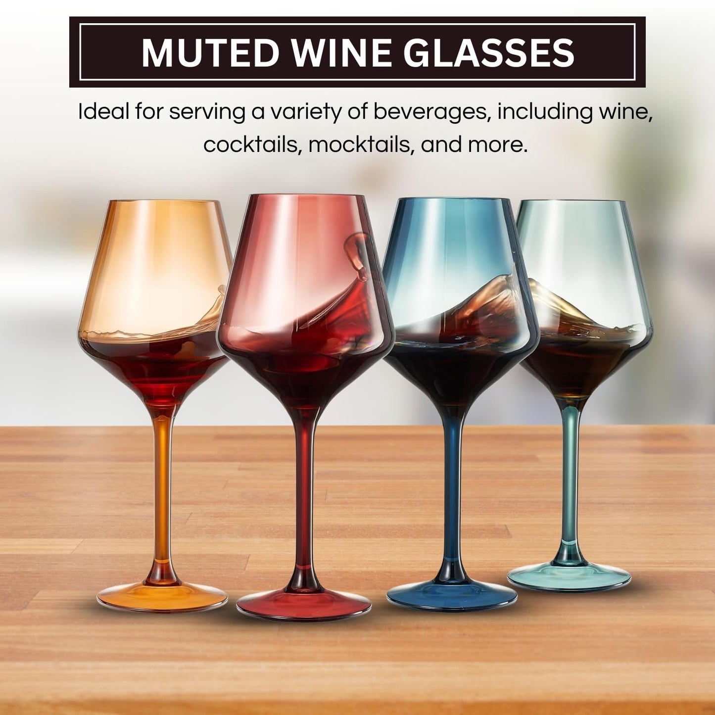Floating Shatterproof Acrylic Wine Glasses