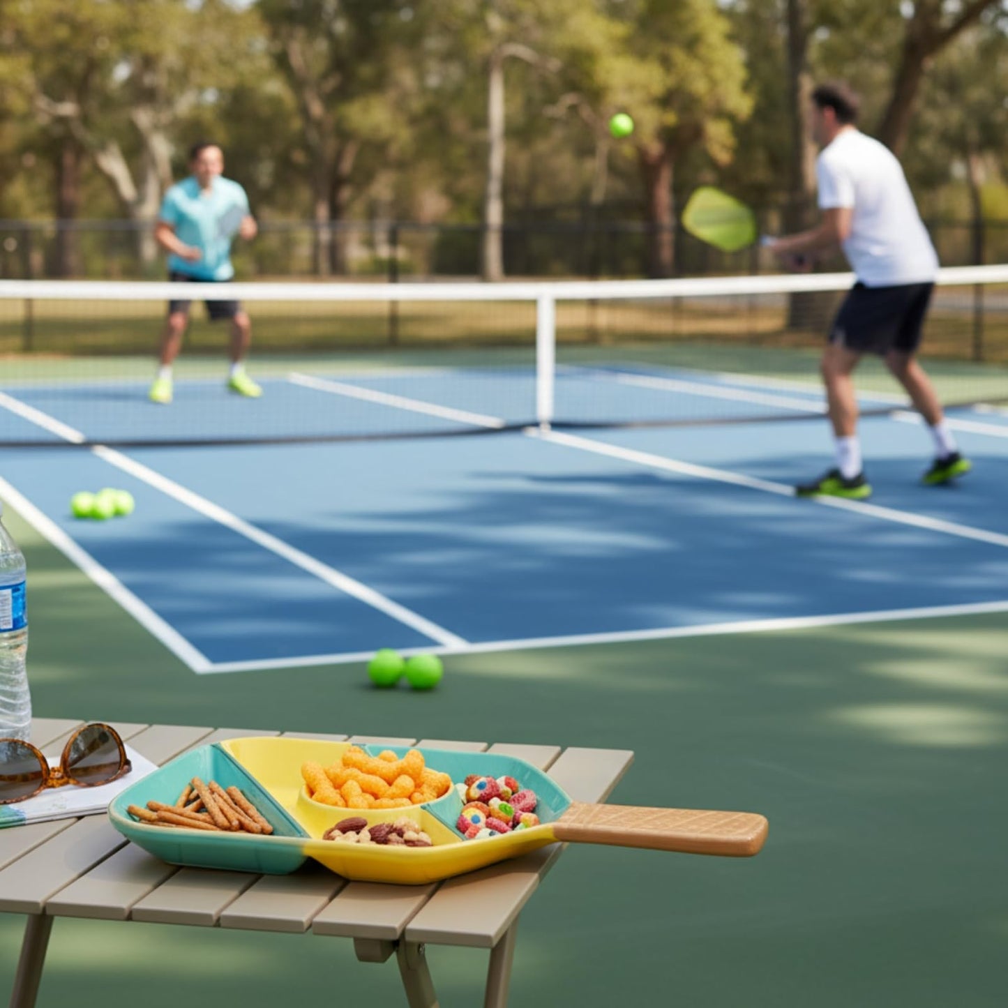 Ceramic Pickleball Paddle Serving Tray Platter