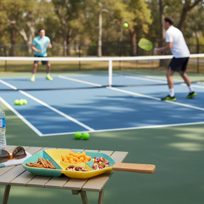 Ceramic Pickleball Paddle Serving Tray Platter