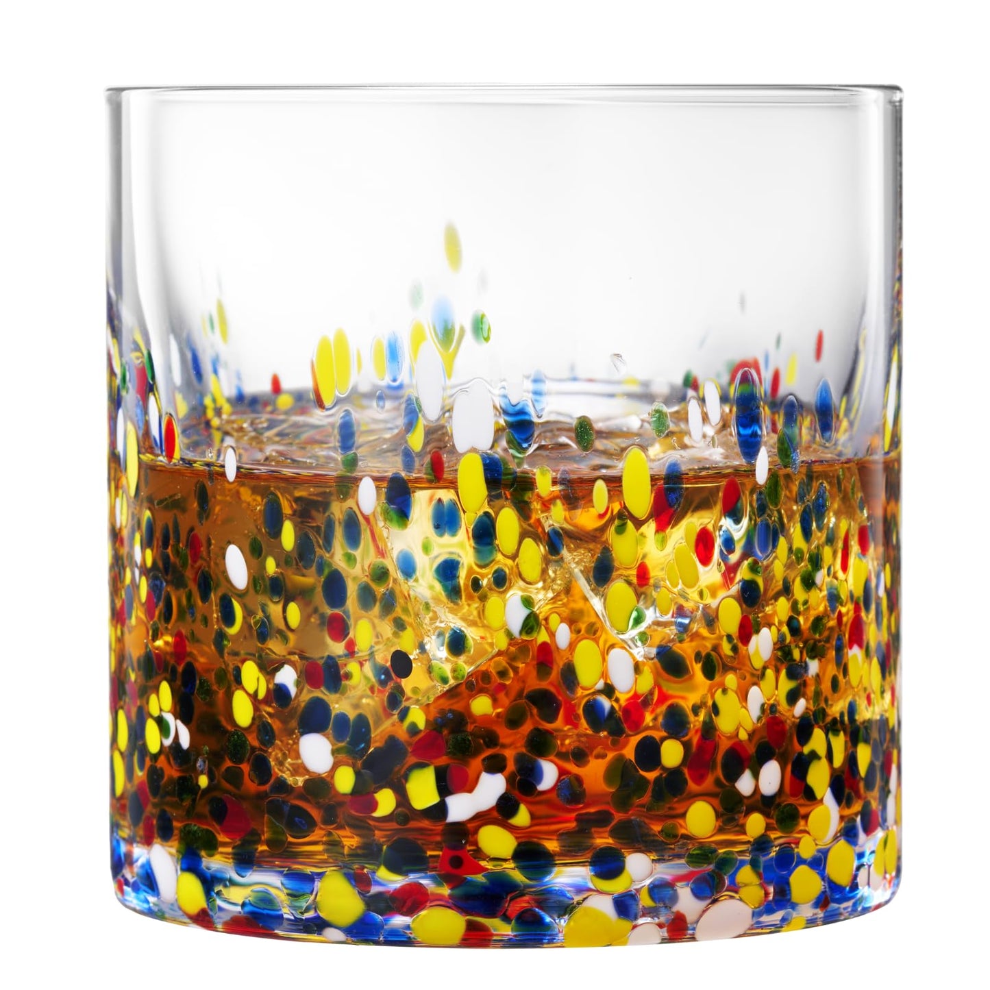 Hand Blown Mexican Confetti Glass And Drinkware