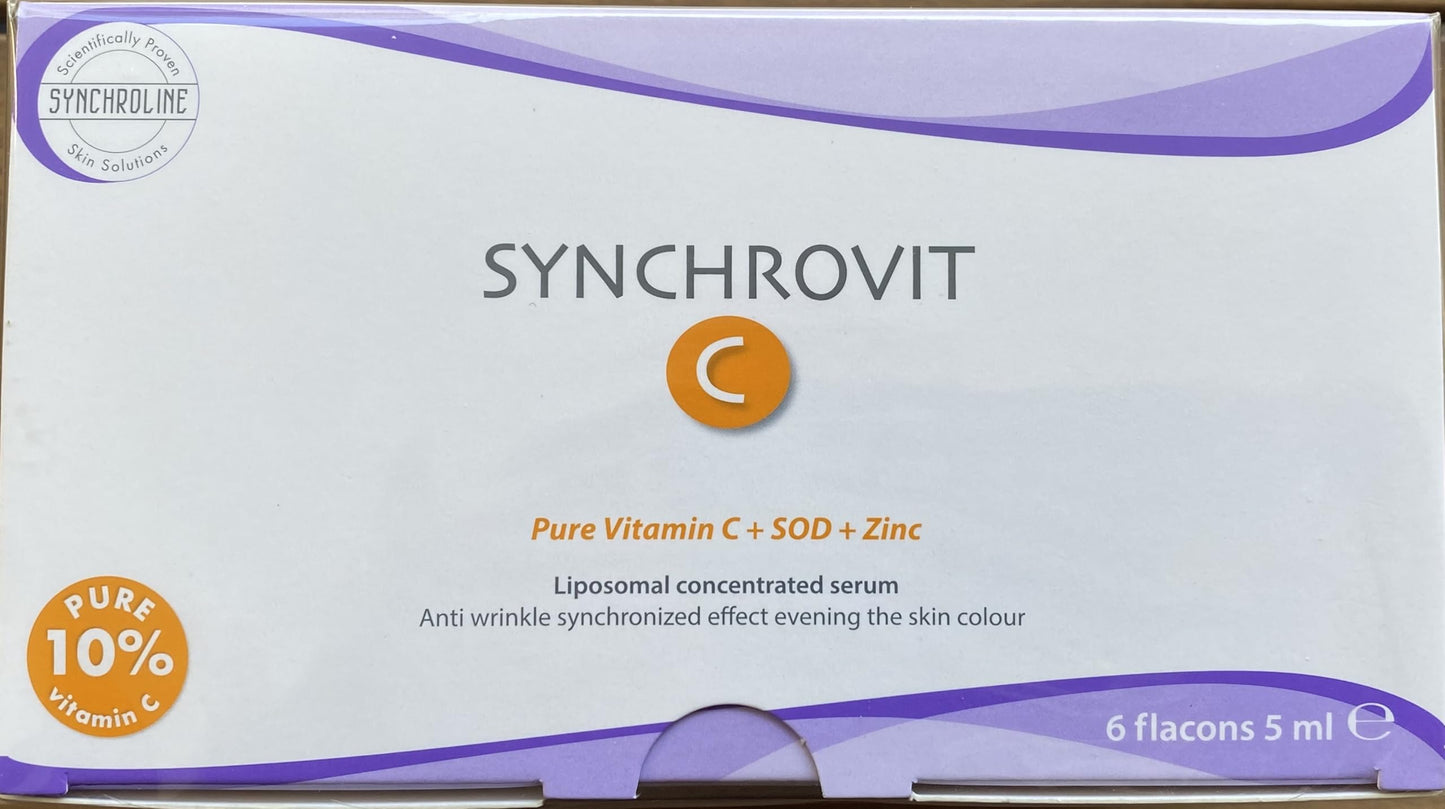 Face serum Synchrovit C by Beauty Care Bag, 6x5ml, Pure Vitamin C 10% on Tampa Home & Garden Store