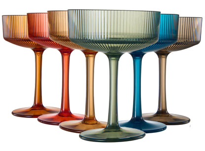 Set of 6 Unbreakable Acrylic Champagne Coupes