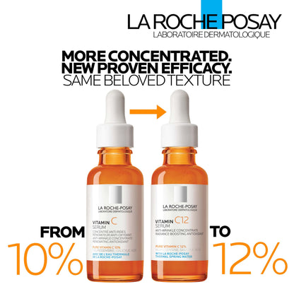 La Roche-Posay Vitamin C serum duo in orange bottles with white droppers on Tampa Home & Garden Store