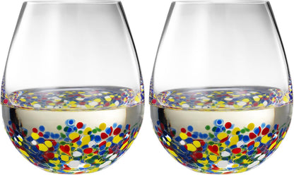 Hand Blown Mexican Wine Glasses And Festive Flair