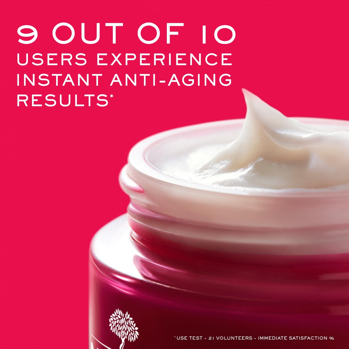 Nuxe Merveliance Lift Firming Day Cream jar with white cream on bright pink background 50ml on Tampa Home & Garden Store