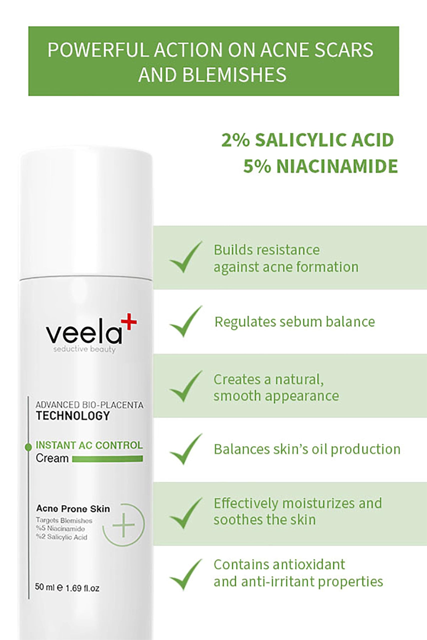 Veela Sebum Balancing Moisturizer face cream bottle, oil-control, noncomedogenic, 1.69 oz on Tampa Home & Garden Store