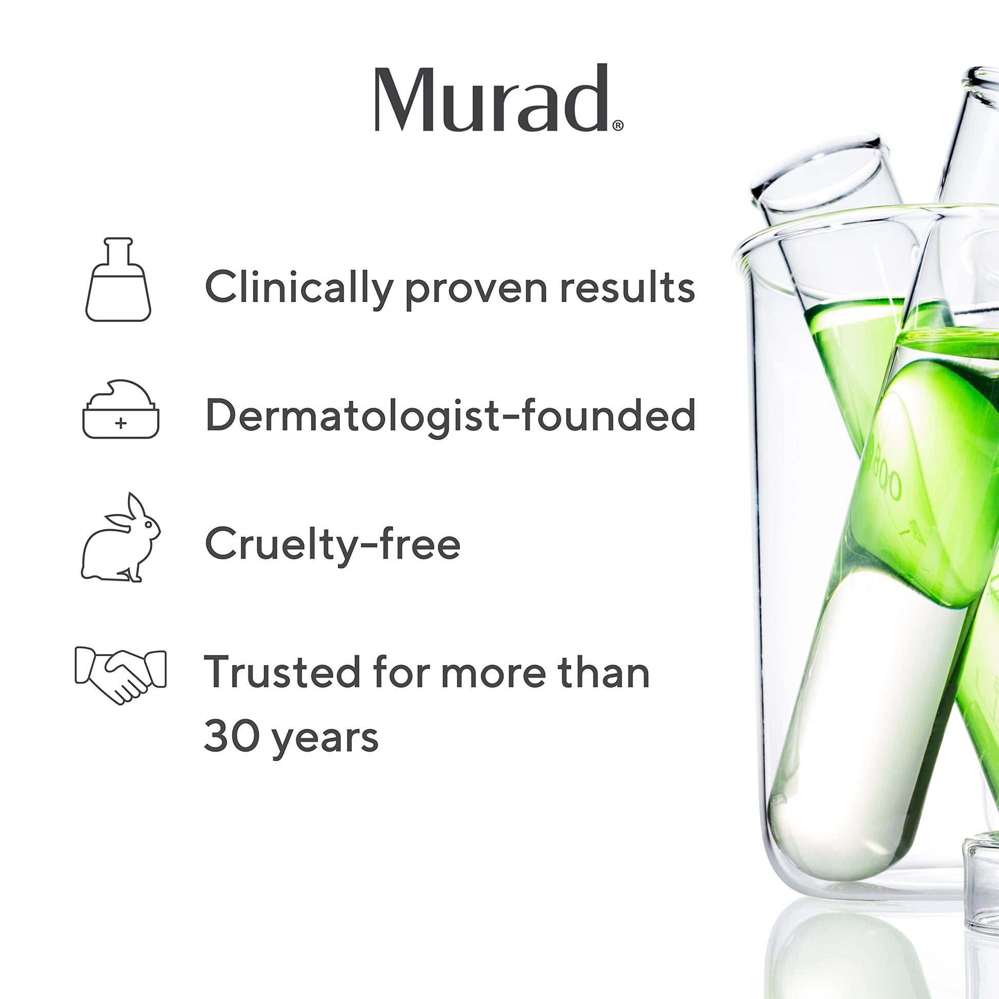 Murad City Skin Overnight Detox Moisturizer 50ml banner with Murad logo and glassware imagery on Tampa Home & Garden Store