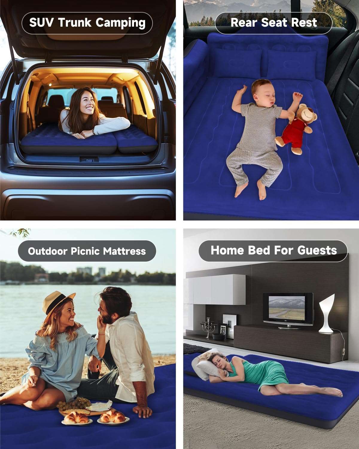 Umbrauto backseat air mattress navy blue for SUV trunk camping, 75cm wide on Tampa Home & Garden Store
Umbrauto backseat air mattress navy blue used as rear seat rest in car on Tampa Home & Garden Store
Umbrauto outdoor picnic mattress navy blue laid on beach for a couple on Tampa Home & Garden Store
Umbrauto home bed for guests navy blue air mattress in a modern living room on Tampa Home & Garden Store