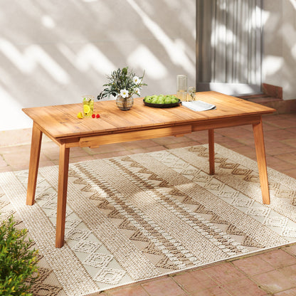 71 Inch-94 Inch 6-8 People Patio Extendable Dining Table
