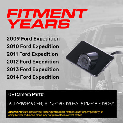 Ford Expedition OEM backup camera Master Tailgaters, OE part 8L1Z-19G490-A and 9L1Z-19G490-A on Tampa Home & Garden Store