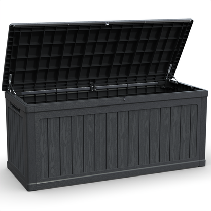 260 Gallon Outdoor Storage Deck Box With Lid And Lock
