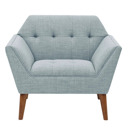 Lounge Chair With Button Tufting Mid Century