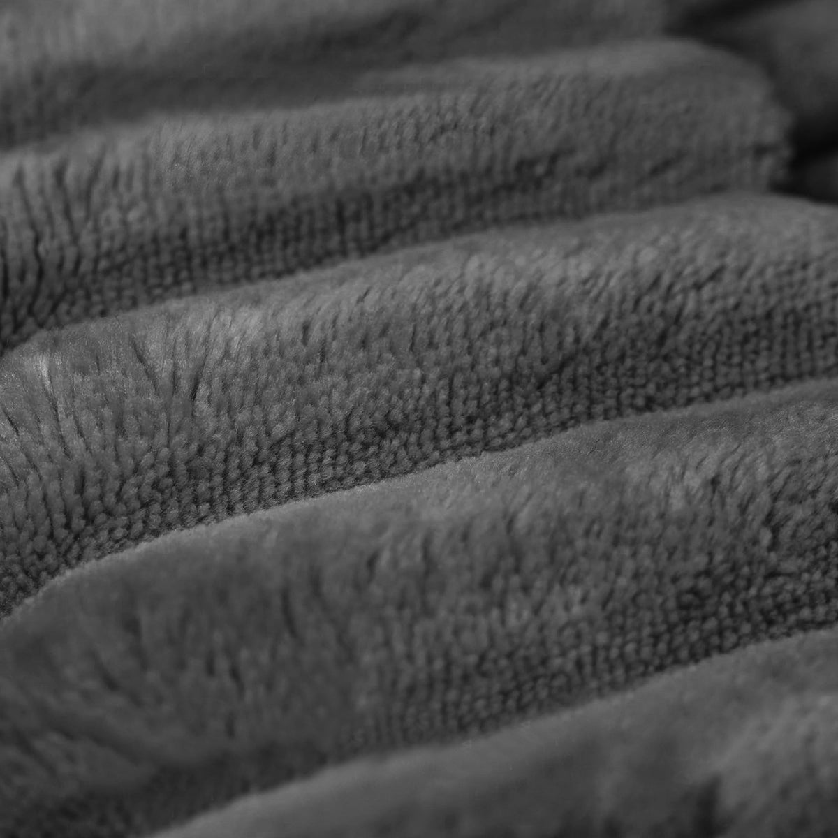 Dark Grey Corduroy Ottoman for the Living Room