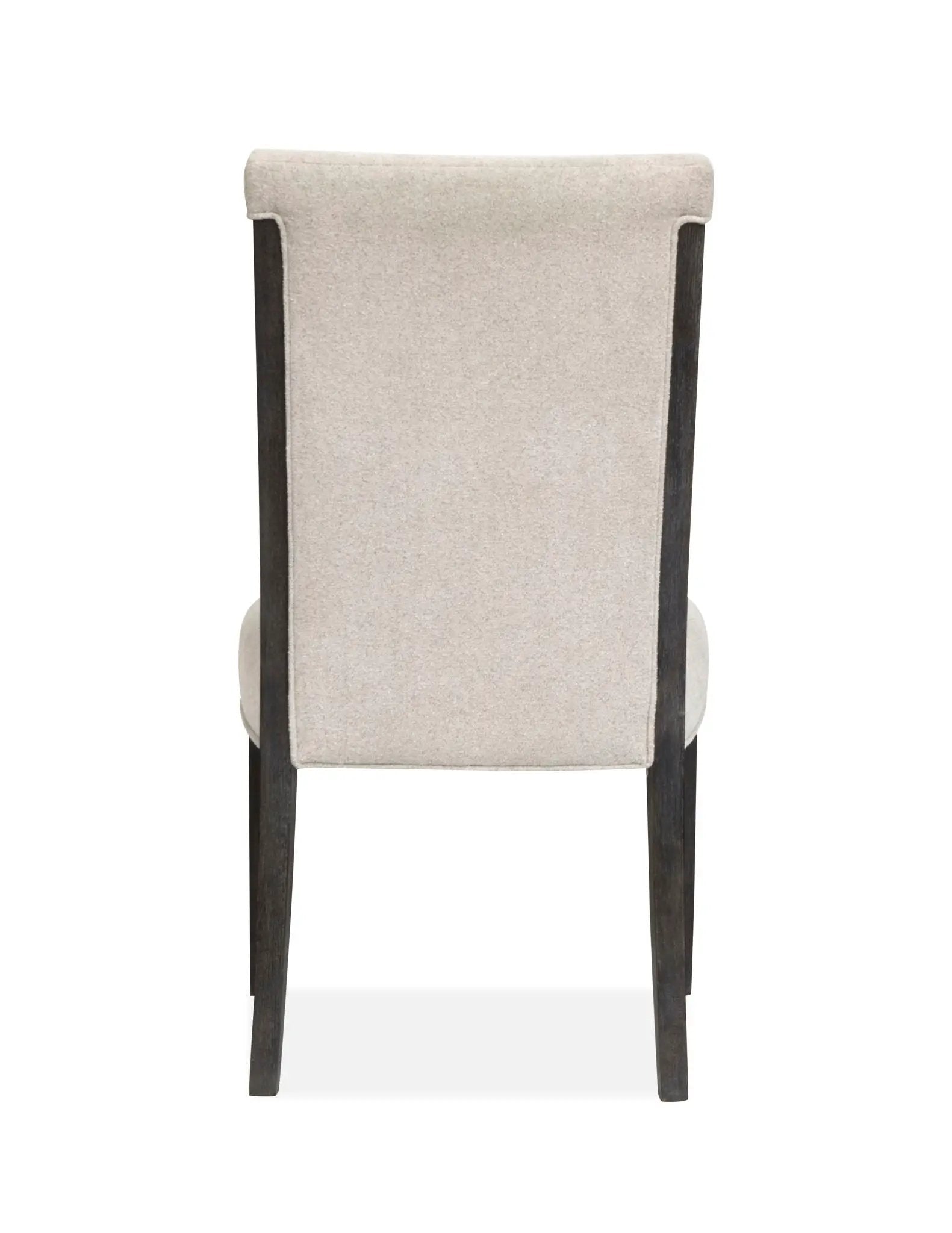 Plum Creek Upholstered Side Chair set of 2 tan with dark wood legs Unique Piece Furniture on Tampa Home & Garden Store
