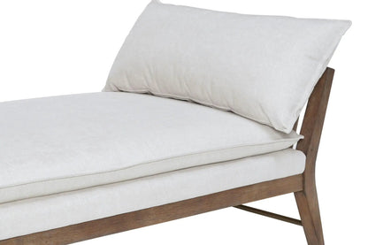 Daybed with Strap Detail and White Finish