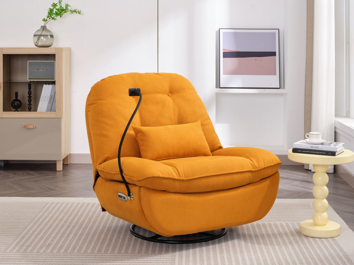 Power Recliner Swivel Glider USB and a Speaker