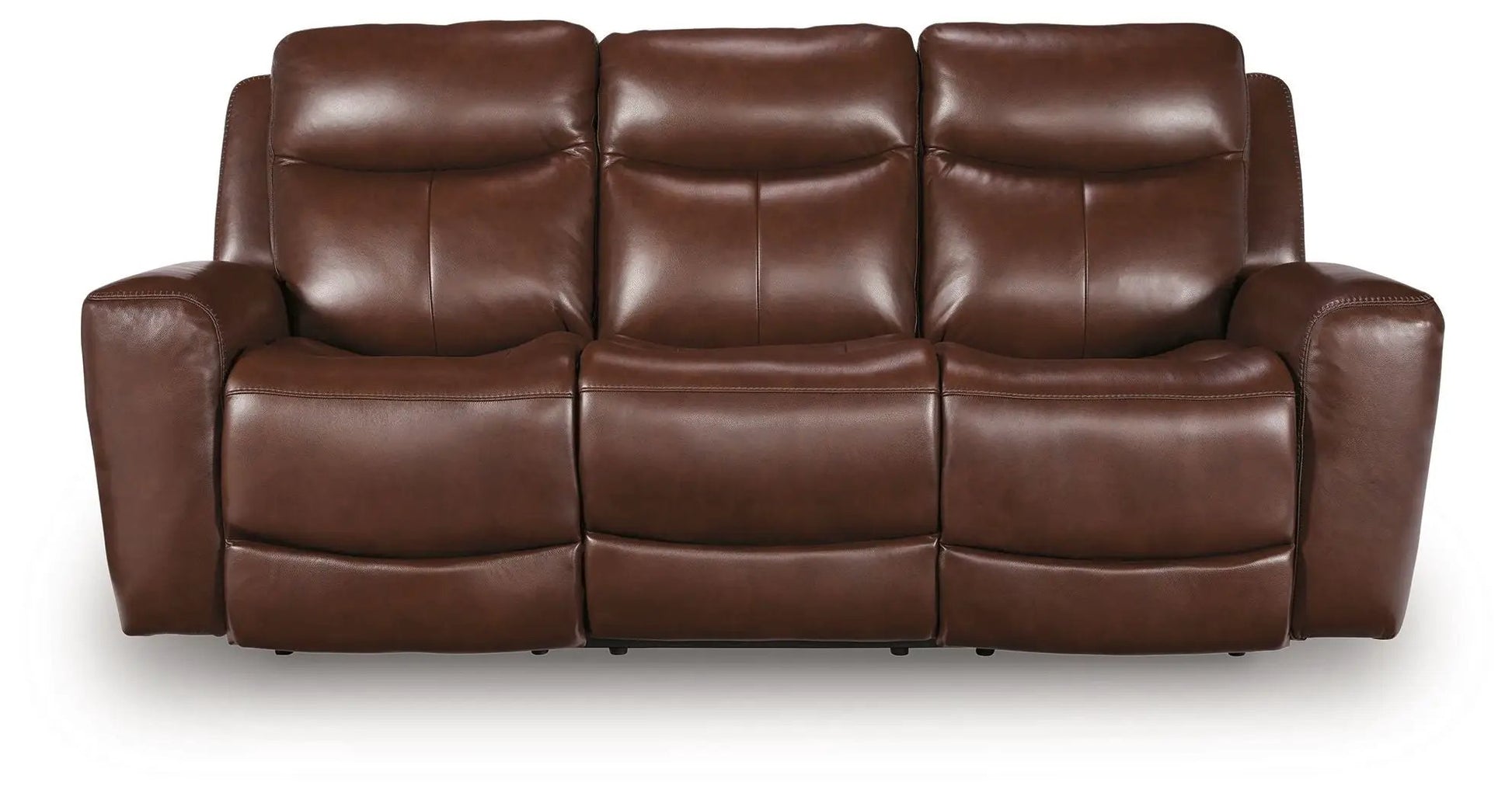 Bexhurst power reclining sofa with adjustable headrest, brown leather, 3-seat on Tampa Home & Garden Store