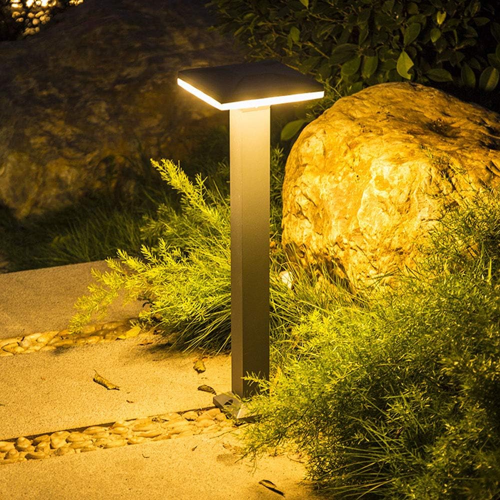 CDPA63 12W Bollard Pathway Lighting LED Square Top Modern Low Voltage
