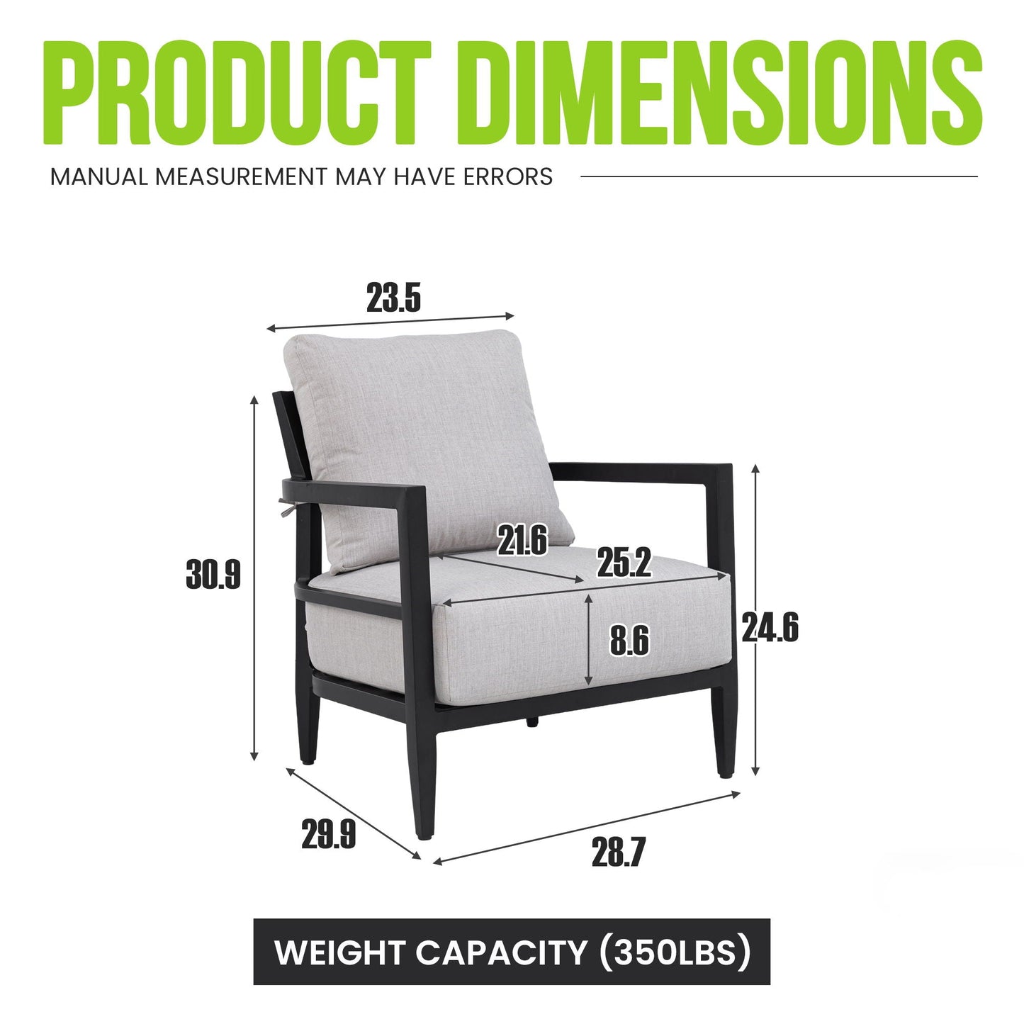 Premium Outdoor Lounge Chair and Ember Frame