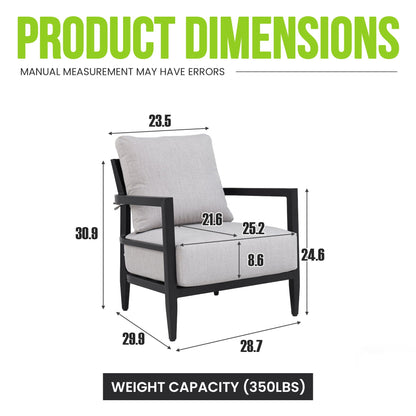Premium Outdoor Lounge Chair and Ember Frame