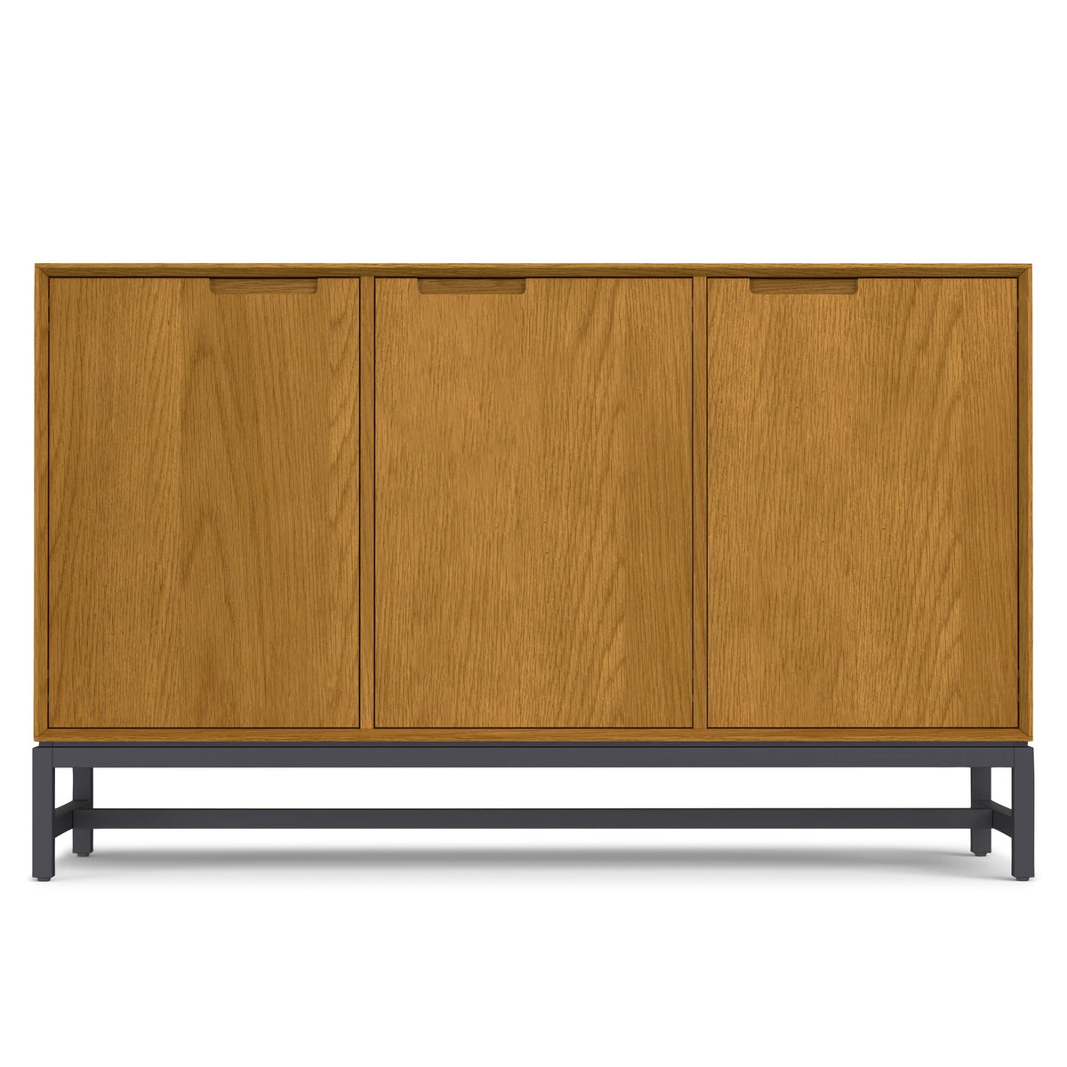 Banting sideboard buffet solid rubberwood with black metal frame finish HouseOfZazla on Tampa Home & Garden Store