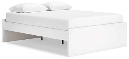 Onita platform bed white storage bed with low profile panels and metal legs on Tampa Home & Garden Store
