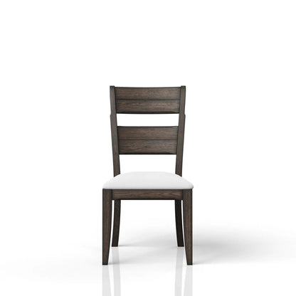 Traditional Ladderback Upholstered Side Chair