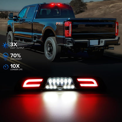 AutoLEDTech smoked LED 3rd brake light rear exterior for 2015-2027+ Ford F-150/Super Duty on Tampa Home & Garden Store