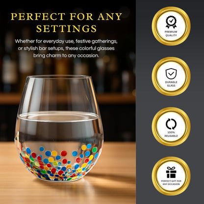 Hand Blown Mexican Wine Glasses And Festive Flair