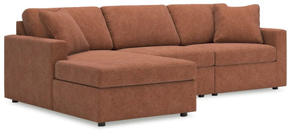Modmax Sectional Sofa with chaise in spice rust fabric by Unique Piece Furniture on Tampa Home & Garden Store