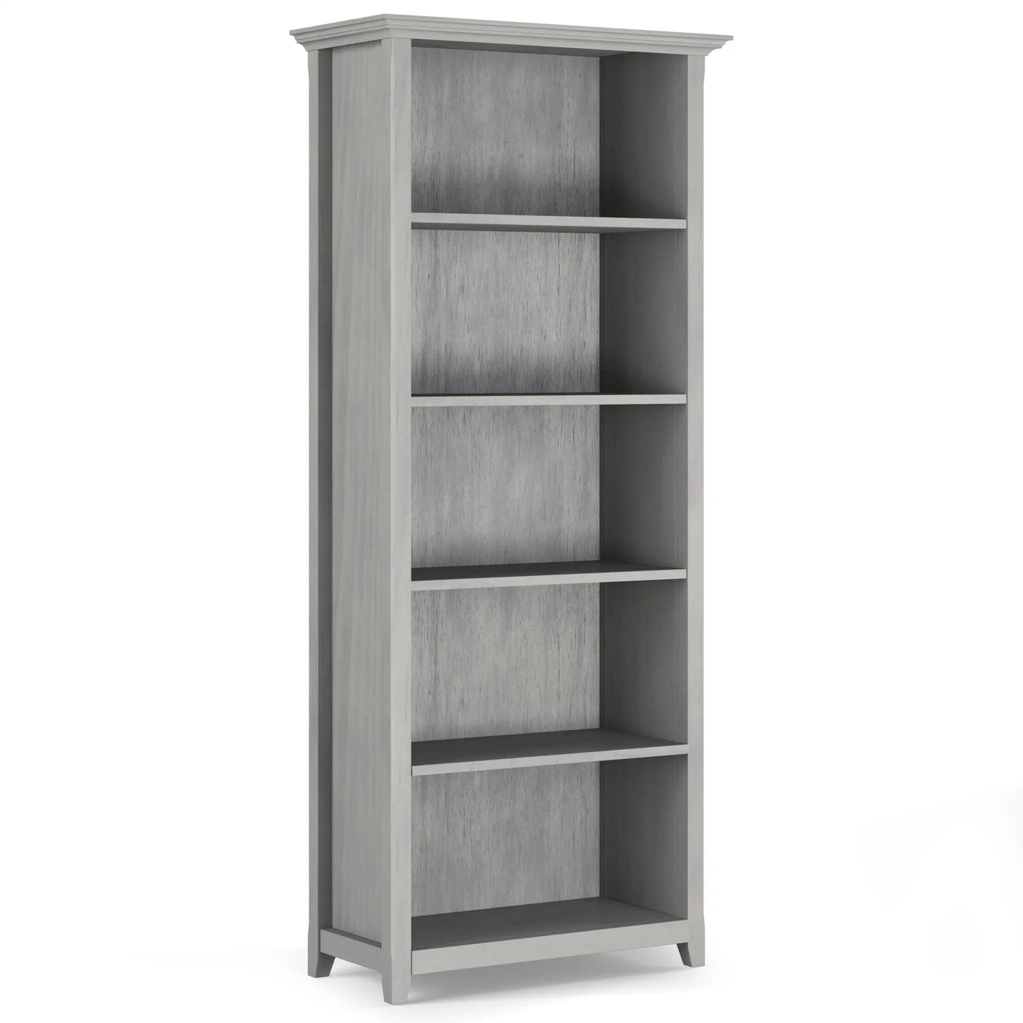Amherst Five Shelf Bookcase Handcrafted Wood