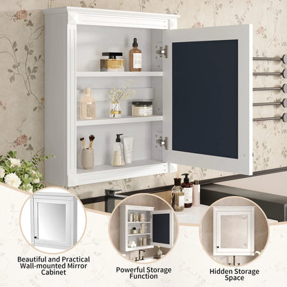 Wall Mounted Medicine Cabinet With Mirror