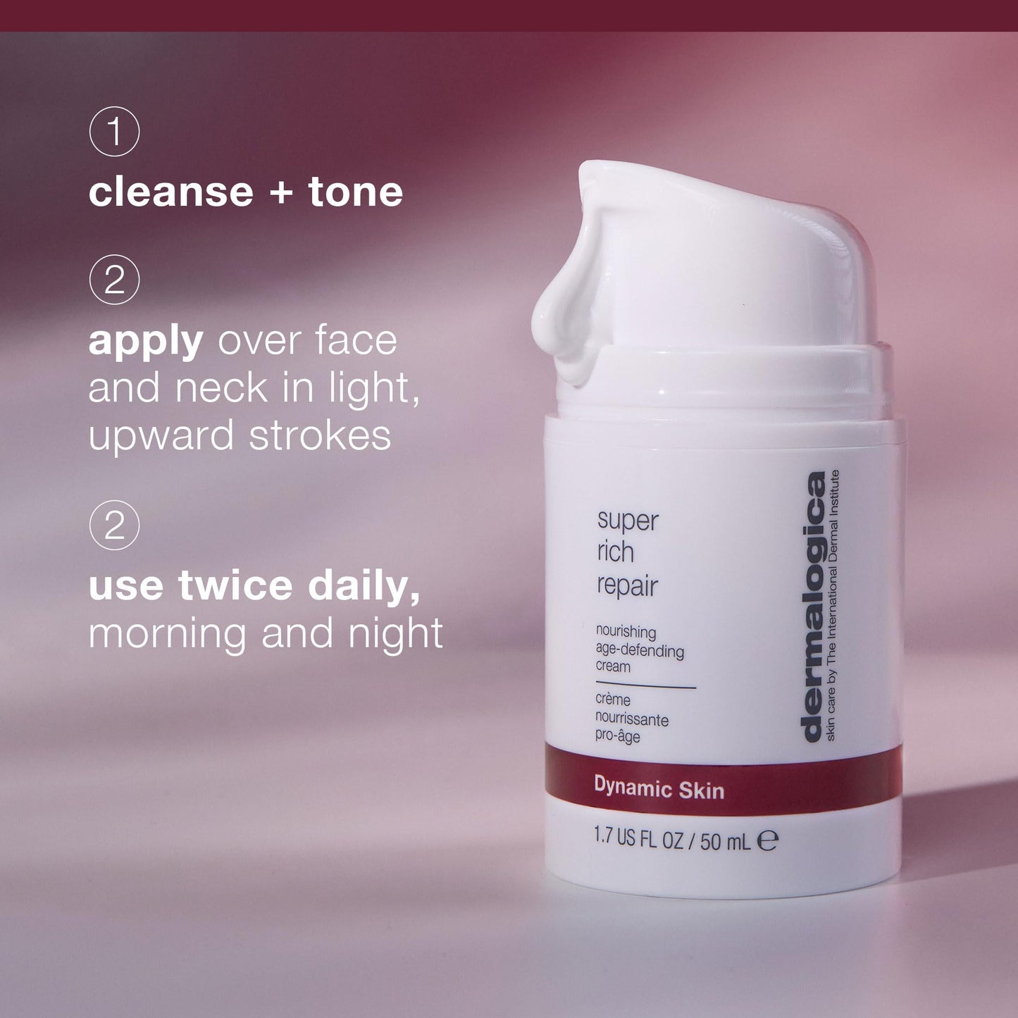 Face cream Dermalogica cream for dry skin white pump bottle Beauty Care Bag on Tampa Home & Garden Store