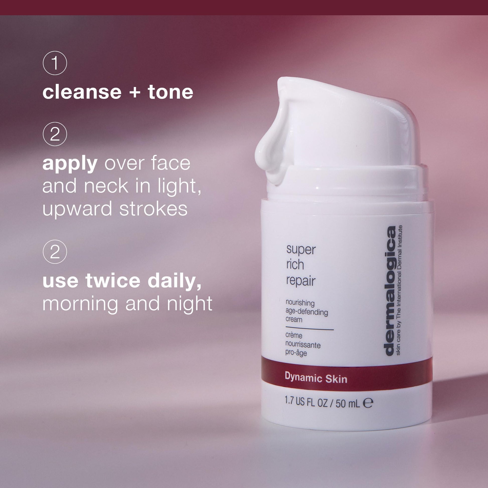 Face cream Dermalogica cream for dry skin white pump bottle Beauty Care Bag on Tampa Home & Garden Store