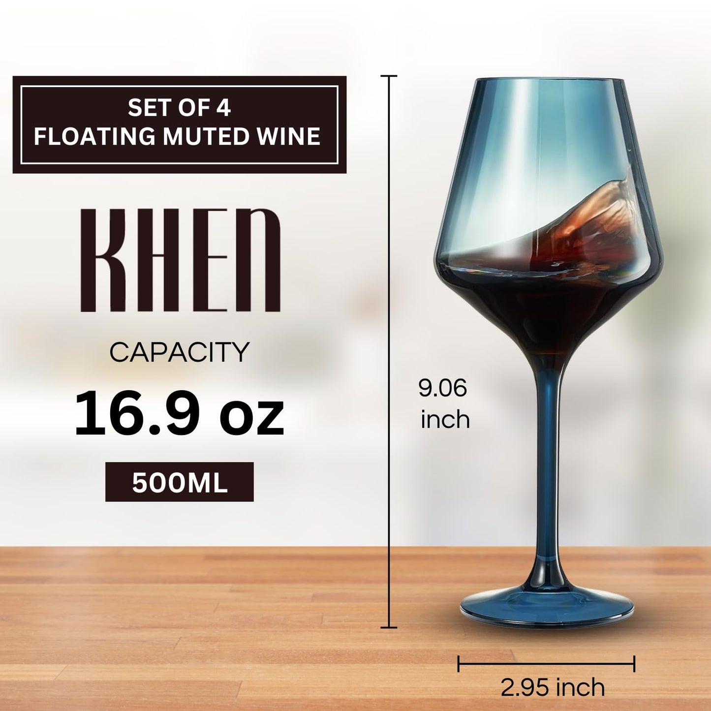 Floating Shatterproof Acrylic Wine Glasses