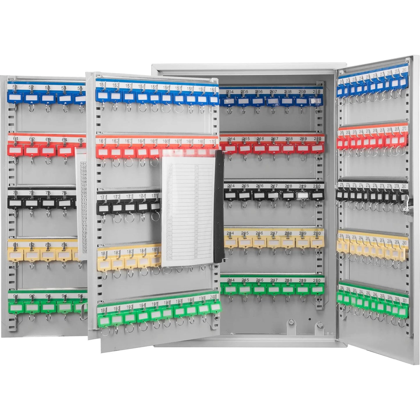 Adjustable Key Cabinet With Lock organizer blue red yellow key tags by Unique Piece Furniture on Tampa Home & Garden Store