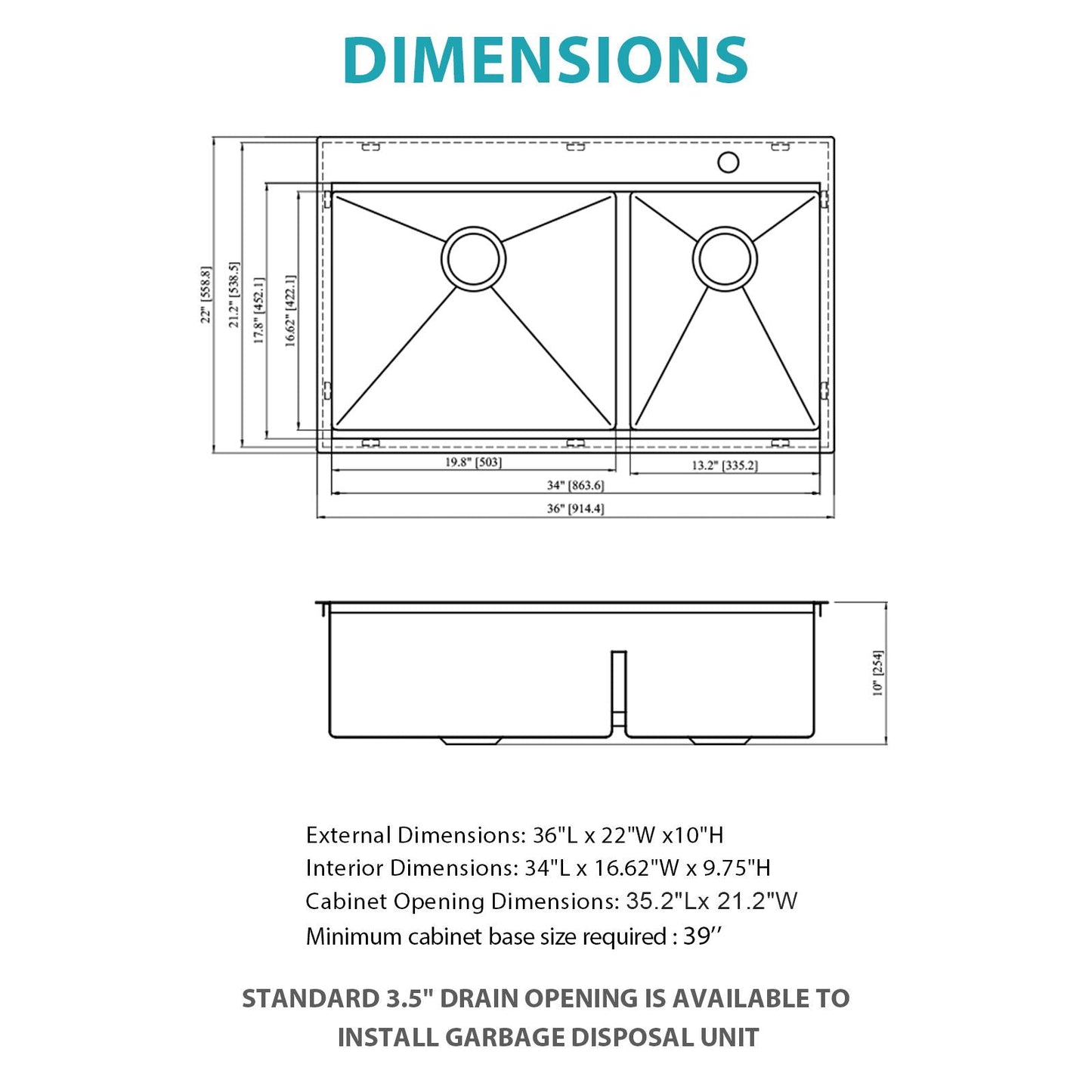 Top Mount Drop In Double Bowl Kitchen Sink With A