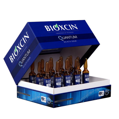 Bioxcin Quantum Bio-Activ Serum vials set in blue display box, 15x6 ml by Beauty Care Bag on Tampa Home & Garden Store