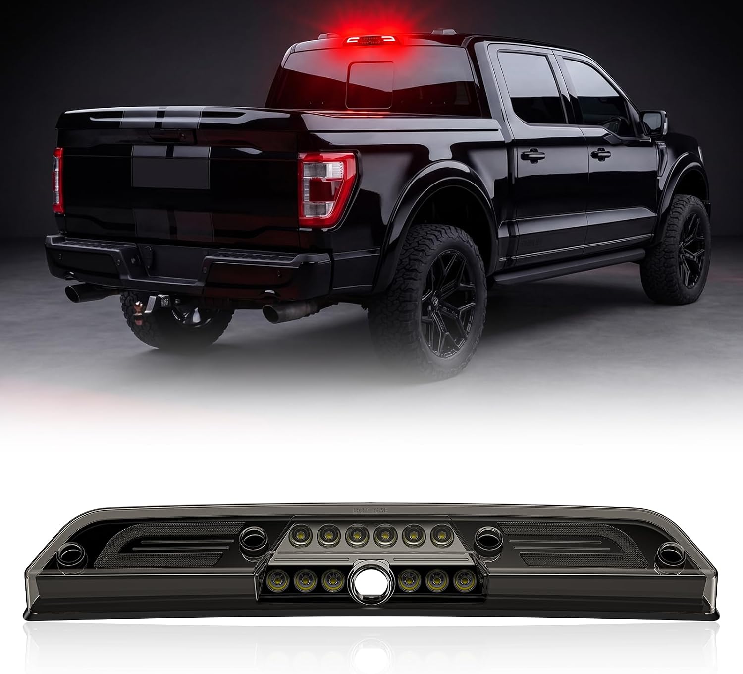 AutoLEDTech.com smoked LED 3rd brake light for Ford F-150/Super Duty 2015-2027+ on Tampa Home & Garden Store