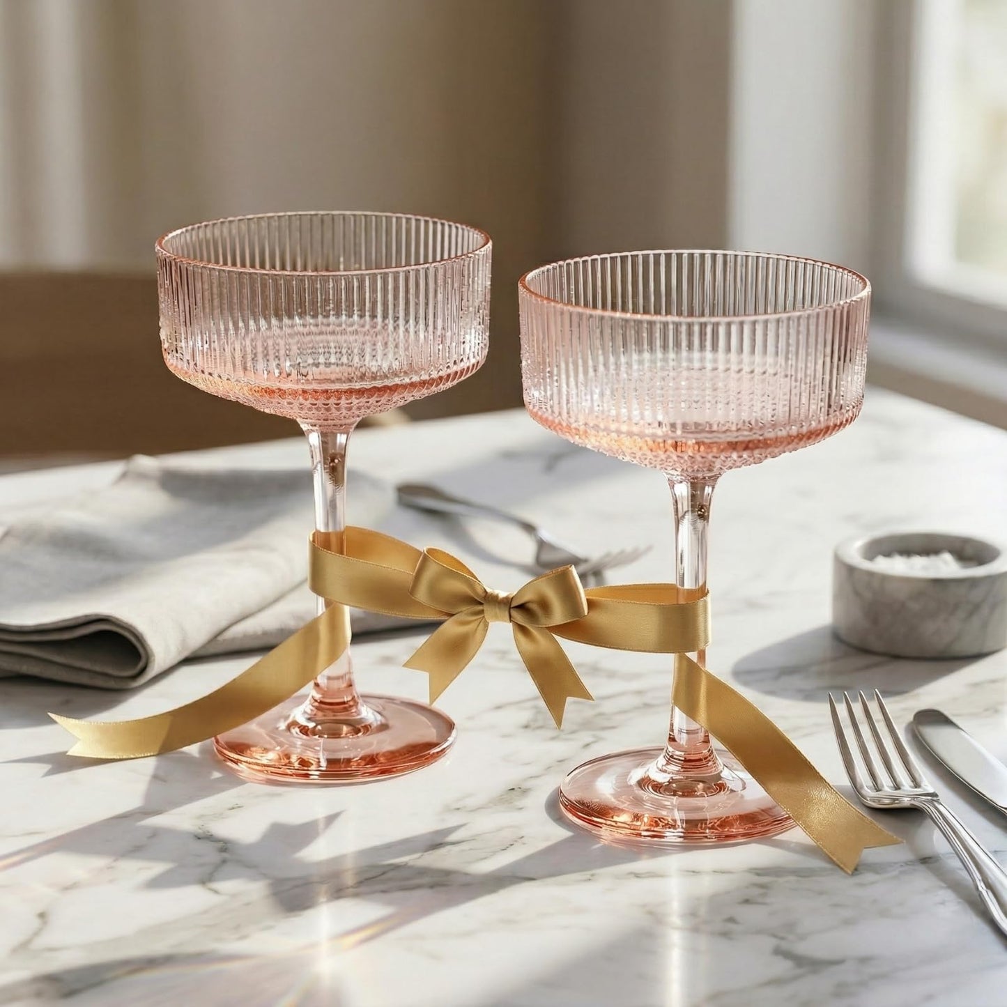 Madrid Set of Two Acrylic Champagne Coupes