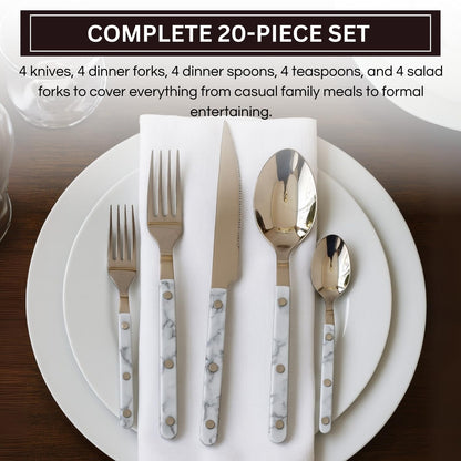 Twenty Piece Premium Stainless Steel Flatware