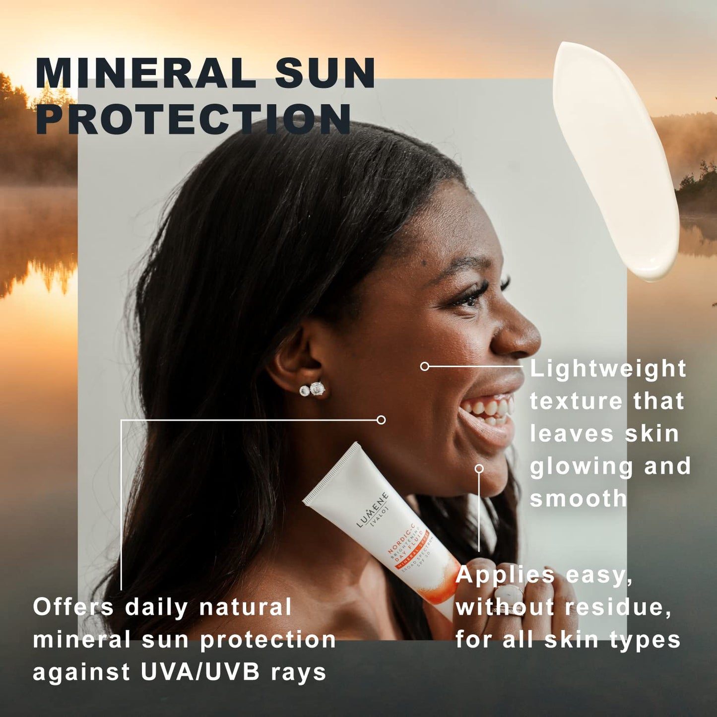 Lumene Nordic-C Vitamin C Moisturizing Cream SPF30 face cream tube, white with orange accent on Tampa Home & Garden Store